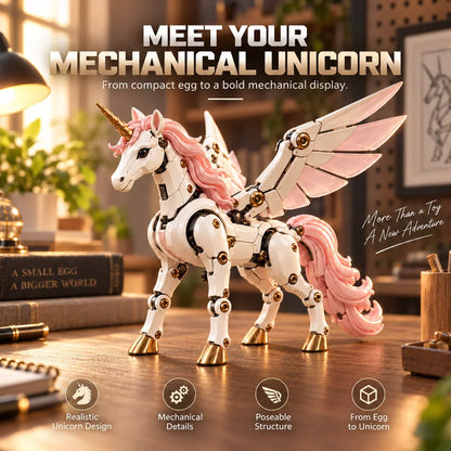 🥚2-in-1 Transforming Mechanical Egg – Dragon, Phoenix & Winged Unicorn