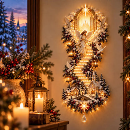 ✨ Last Day – 50% Off!✨ Jesus Light Of Heaven Christmas Wall Hanging✝️