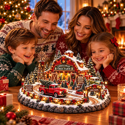 🔥Last Day 49% OFF🔥🚗🎄 Christmas Classic Gas Station Village™ – Lighted Vintage American Gas Station with Classic Cars