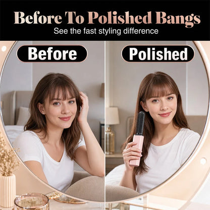 ✨ Portable Cordless Heated Bang Styling Comb – Mini Hair Straightening & Touch-Up Tool