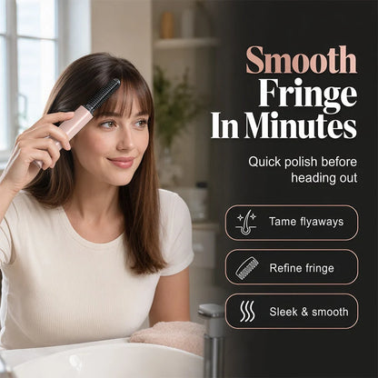 ✨ Portable Cordless Heated Bang Styling Comb – Mini Hair Straightening & Touch-Up Tool