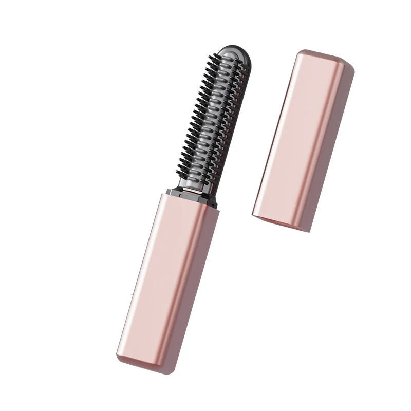 ✨ Portable Cordless Heated Bang Styling Comb – Mini Hair Straightening & Touch-Up Tool