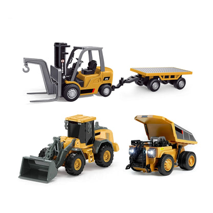 🚜 4-in-1 RC Construction Vehicle Set – Excavator, Dump Truck, Forklift & Bulldozer