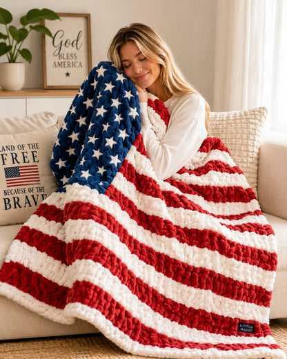 USA 250th Anniversary🔥Lush Flag Blanket