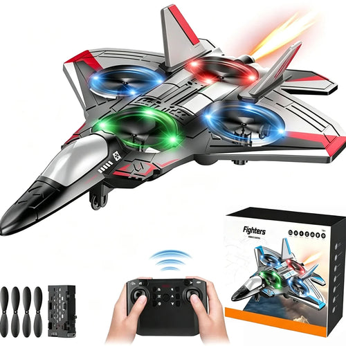 ✈️Kids RC flying toy, durable EVA foam fighter jet with multiple flying modes