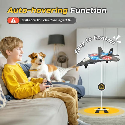 ✈️Kids RC flying toy, durable EVA foam fighter jet with multiple flying modes