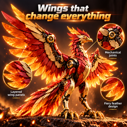 🥚2-in-1 Transforming Mechanical Egg – Dragon, Phoenix & Winged Unicorn
