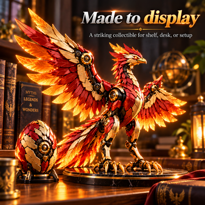 🐦‍🔥 Transforming Mechanical Phoenix Egg – 2-in-1 Winged Fantasy Creature Figure ✨