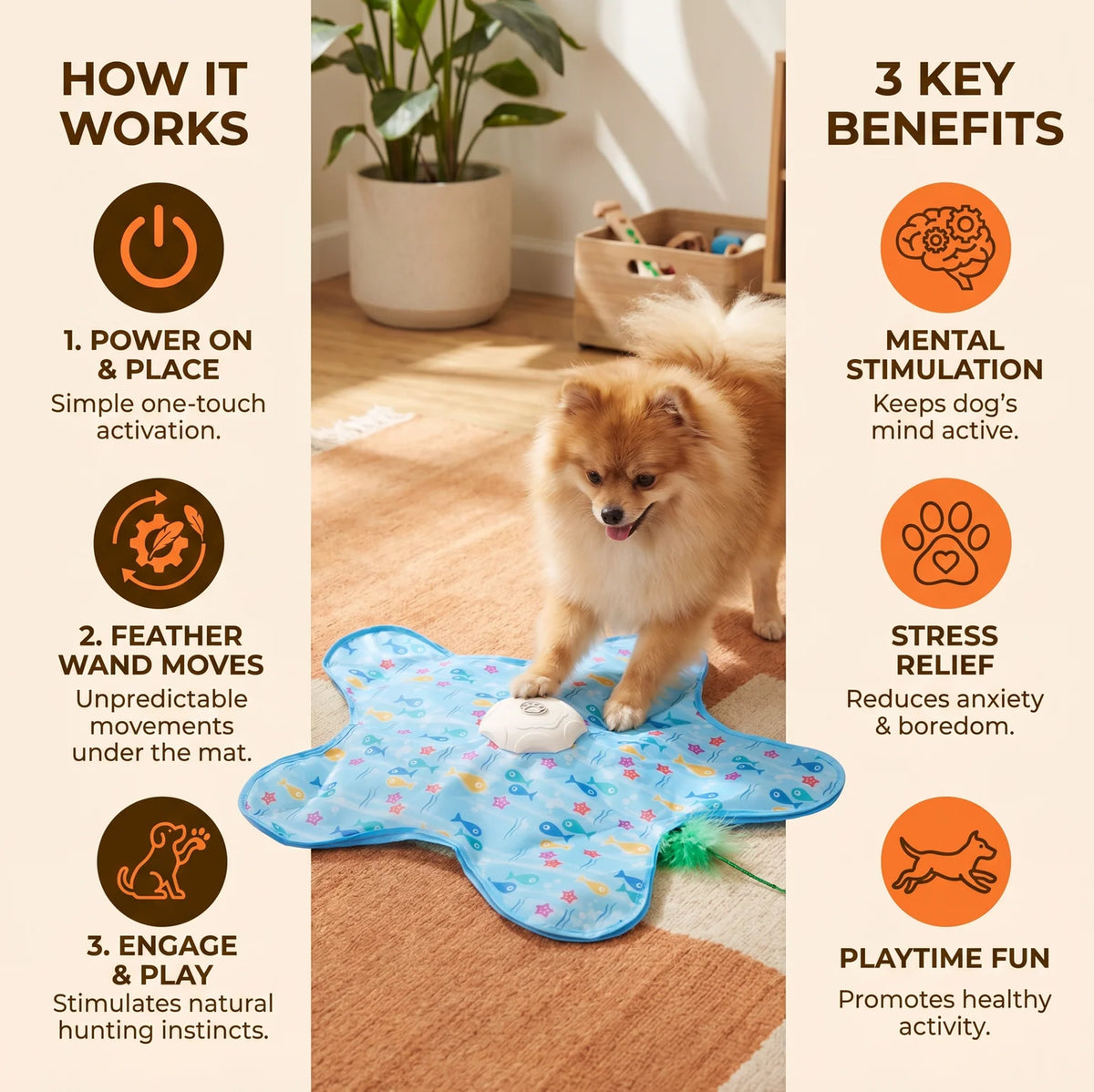 Automatic Interactive Chase Toy for Dogs & Cats