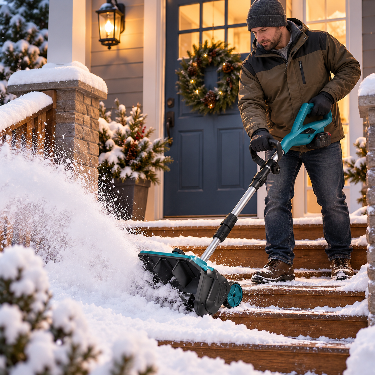 Brushless Cordless Snow Shovel Foldable with Wheels | For Makita 18V Battery