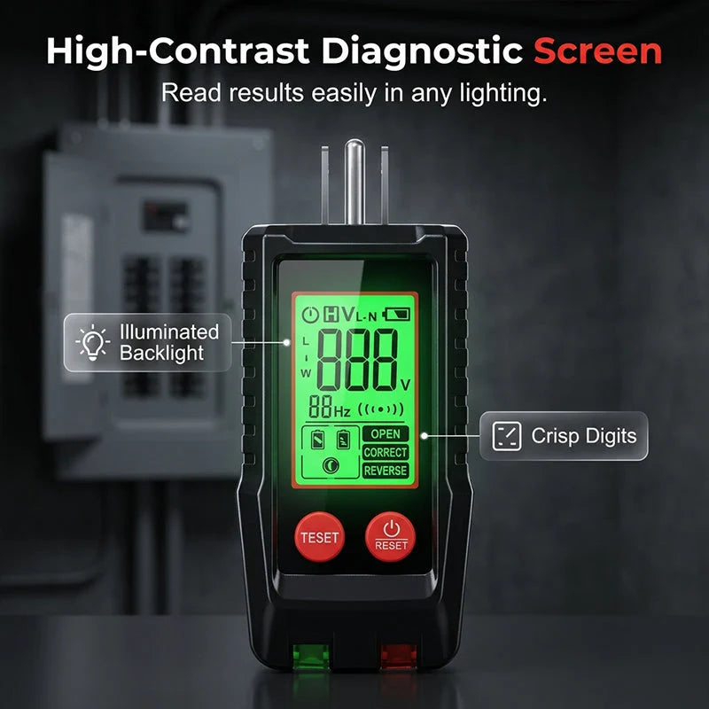 Digital Circuit Breaker Finder and Outlet Tester Kit