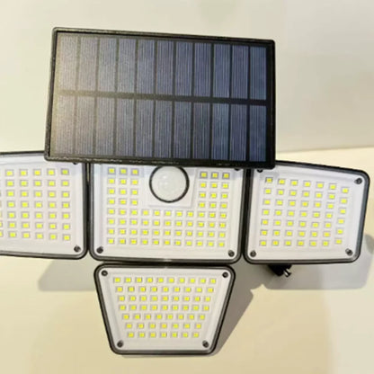 📢📢Letzter Tag – 50 % Rabatt!! ☀️💡 Solar-powered outdoor wall light with 3 heads – motion detector for garden, yard & garage