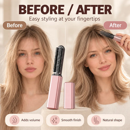 ✨ Compact Wireless Hot Comb – Handy Bang Styling Companion!✨
