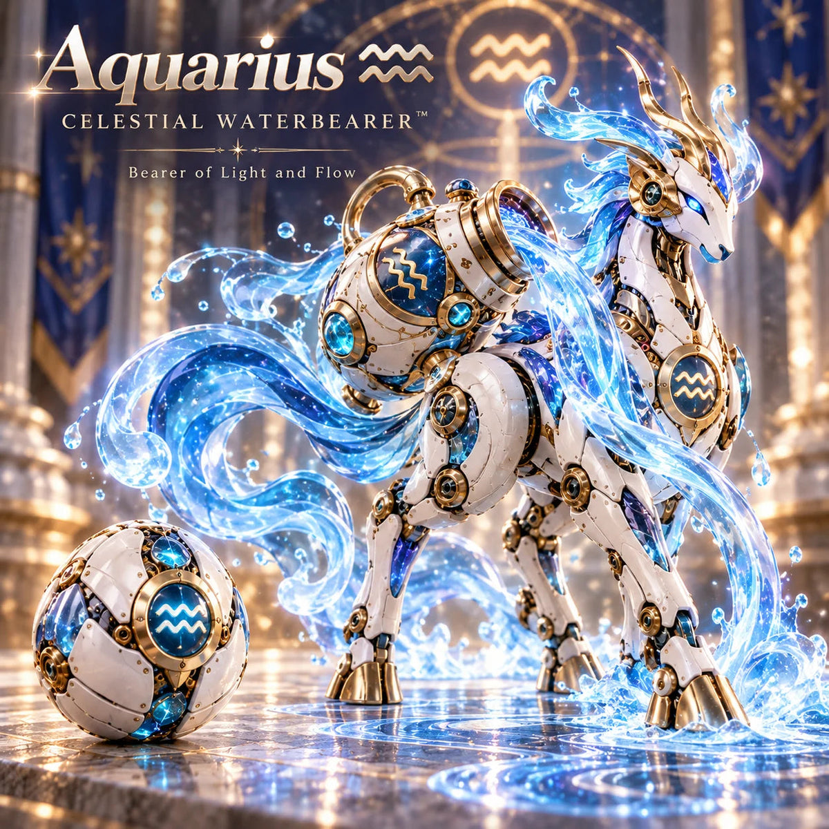 Aquarius Guardian — egg and character design