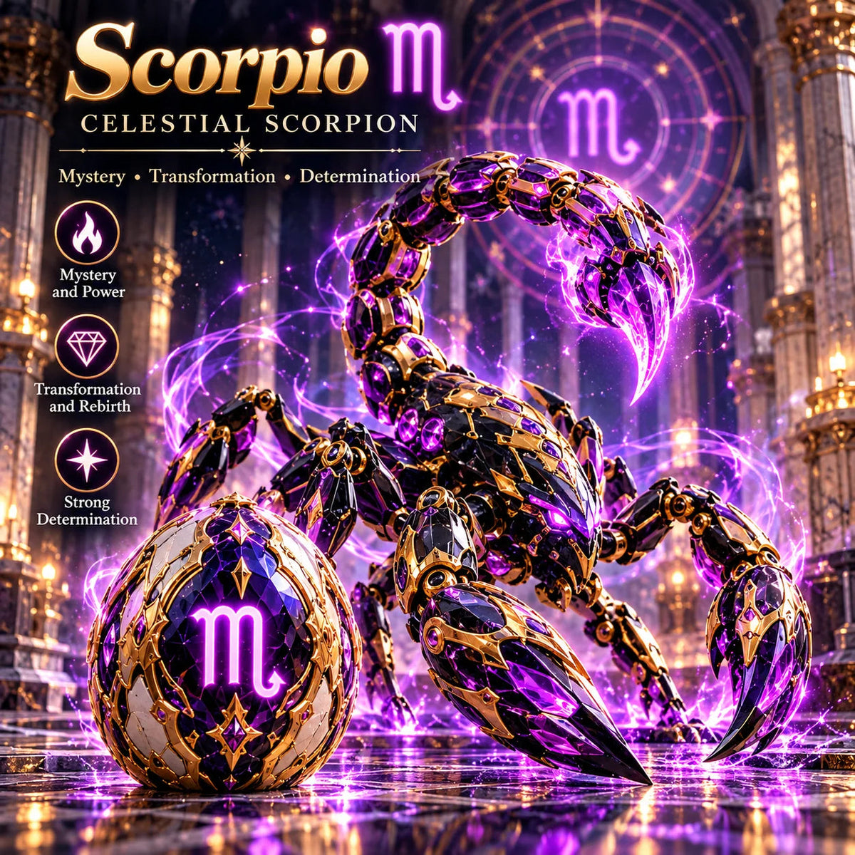 Scorpio Guardian — egg and character design