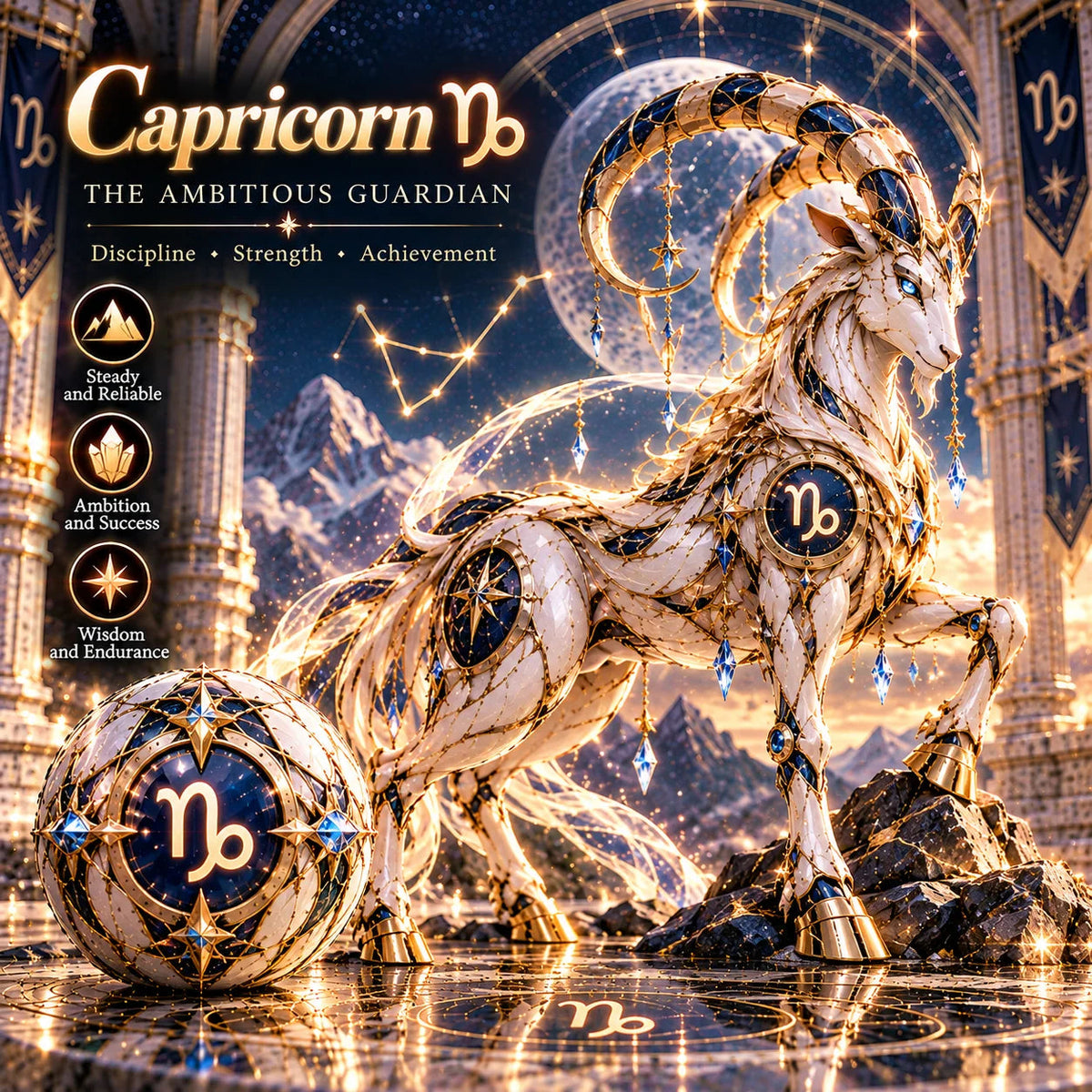 Capricorn Guardian — egg and character design