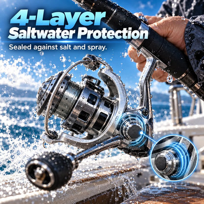 🎣 Single-Hand Jigging Fishing Reel with Thumb Control Lever