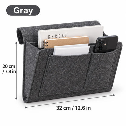 🛏️ Bedside Hanging Organizer – Multi-Pocket Storage Caddy for Bed & Sofa
