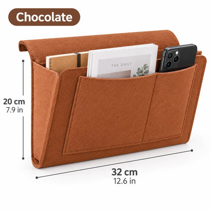 🛏️ Bedside Hanging Organizer – Multi-Pocket Storage Caddy for Bed & Sofa