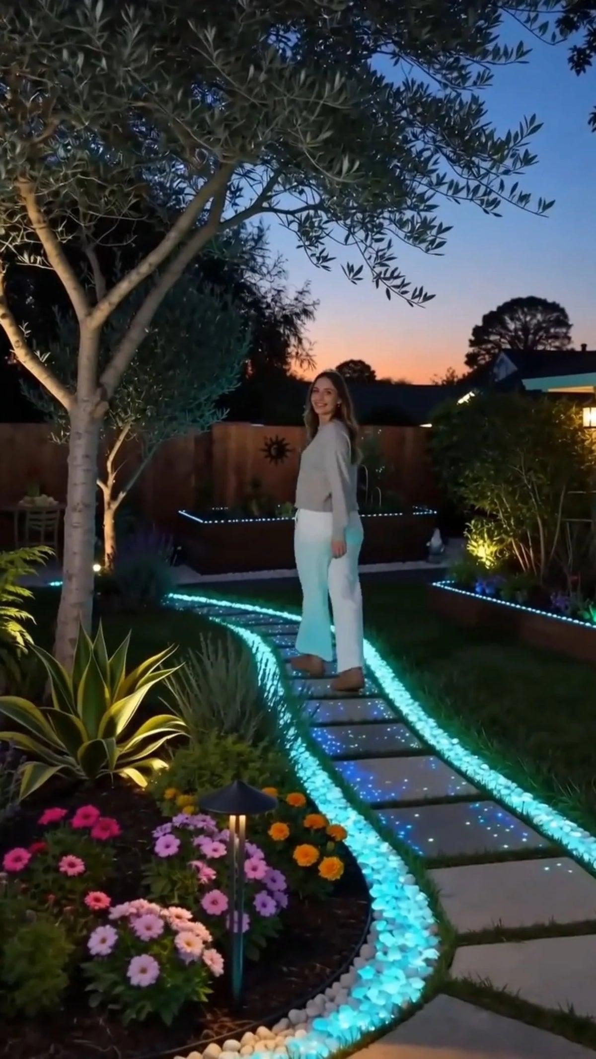 🌈Colorful Glow-in-the-Dark Garden Stones – Luminous Pebbles for Outdoor Decor