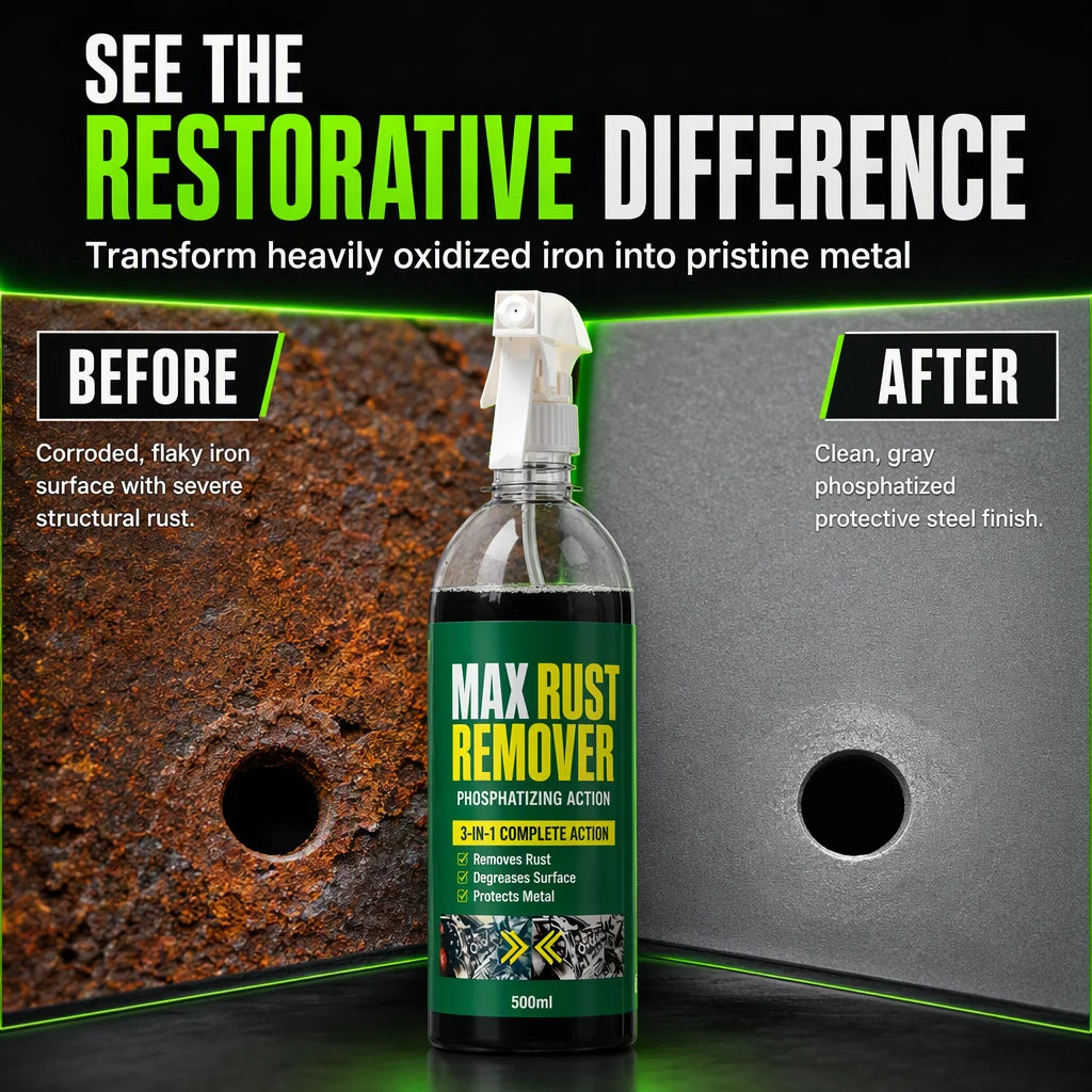 🔧 💨 3 In 1 Rust Remover & Phosphating Agent – Degrease, Remove Rust, Anti-rust ✨