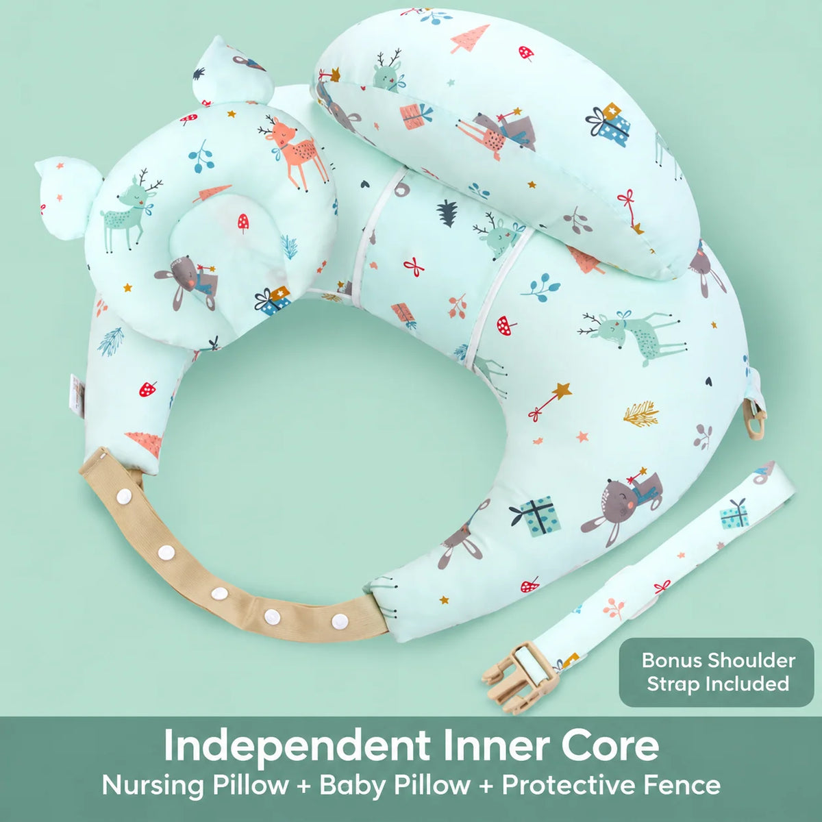 💗Wearable Nursing Pillow with Adjustable Strap – Wraparound Feeding Cushion