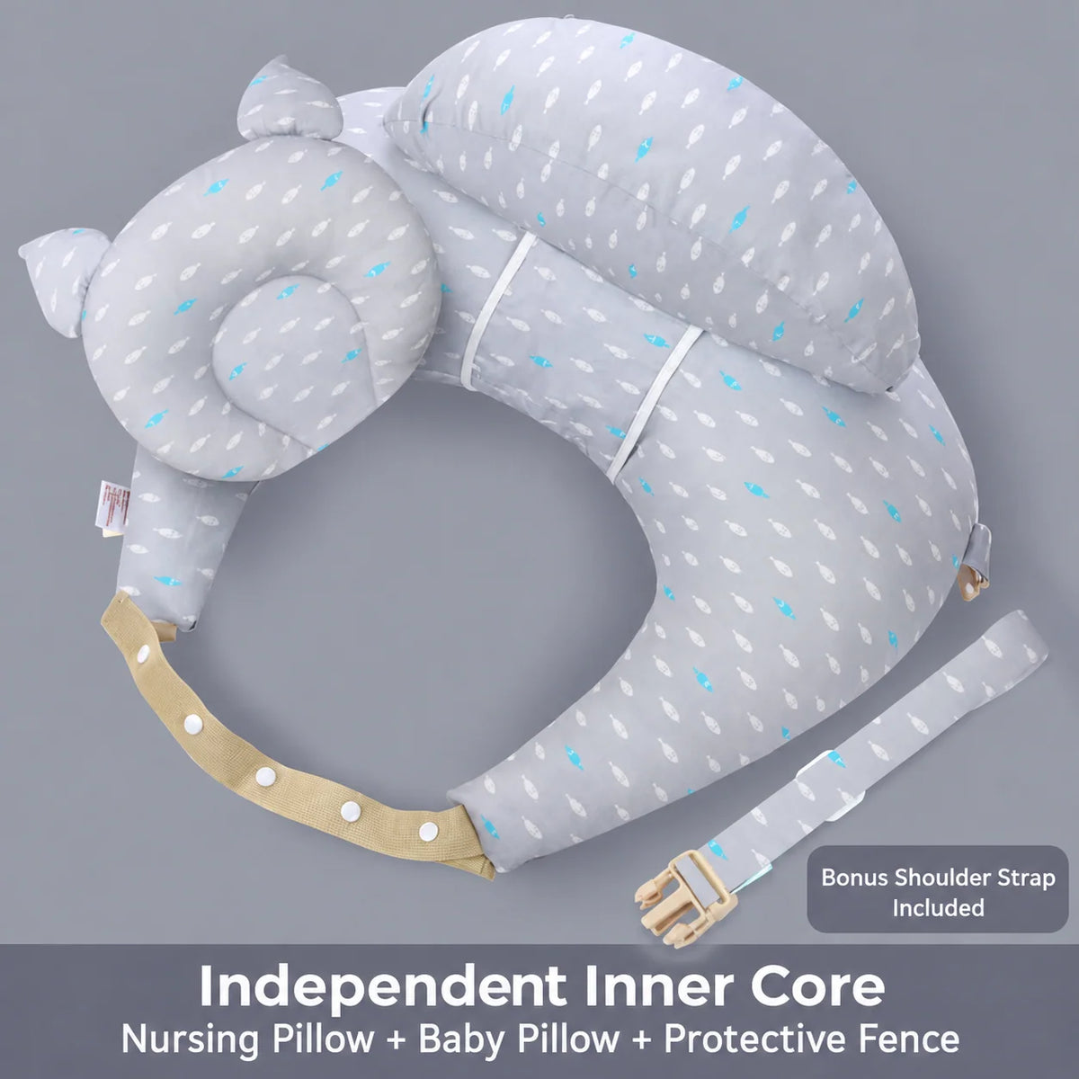 💗Wearable Nursing Pillow with Adjustable Strap – Wraparound Feeding Cushion