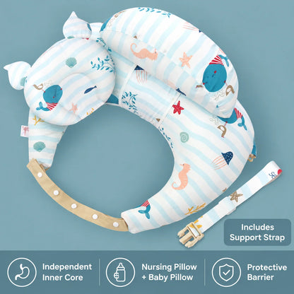 💗Wearable Nursing Pillow with Adjustable Strap – Wraparound Feeding Cushion