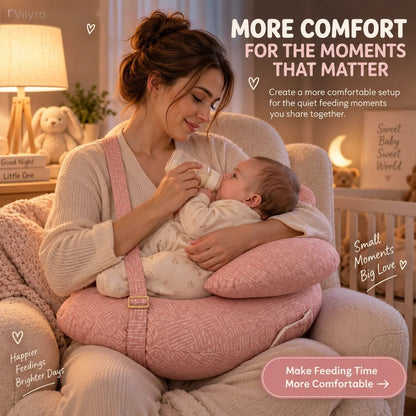💗Wearable Nursing Pillow with Adjustable Strap – Wraparound Feeding Cushion