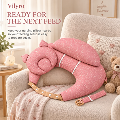 💗Wearable Nursing Pillow with Adjustable Strap – Wraparound Feeding Cushion