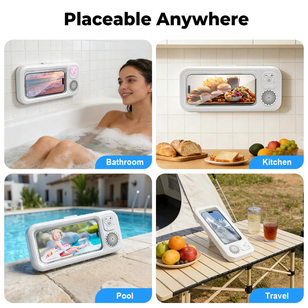 Waterproof Phone Case with Bluetooth Speaker