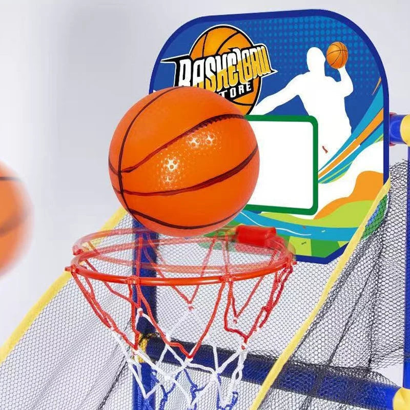 🥳2026 HOT SALE🥳💞50K+ SOLD!🏀🎯 50% OFF! Kids' Indoor Basketball Arcade Game – Auto ball return, sturdy & safe. 4 balls + pump included. Quick setup, endless fun! 🧒💨