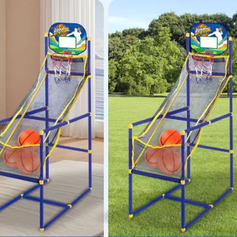 🥳2026 HOT SALE🥳💞50K+ SOLD!🏀🎯 50% OFF! Kids' Indoor Basketball Arcade Game – Auto ball return, sturdy & safe. 4 balls + pump included. Quick setup, endless fun! 🧒💨