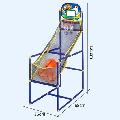 🥳2026 HOT SALE🥳💞50K+ SOLD!🏀🎯 50% OFF! Kids' Indoor Basketball Arcade Game – Auto ball return, sturdy & safe. 4 balls + pump included. Quick setup, endless fun! 🧒💨
