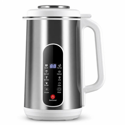 Multi-Functional 304 Stainless Steel Soy Milk Maker and High- Blender Large Capacity Filter-Free Household Food Processor with Smart Timer