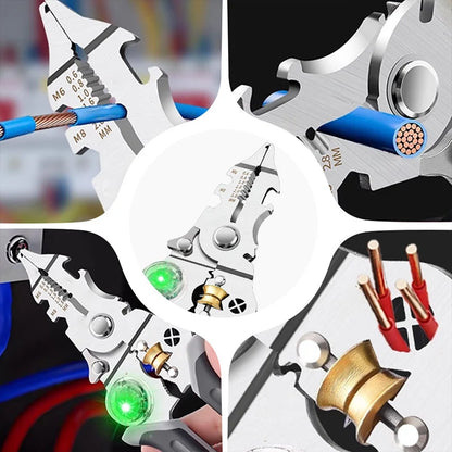 ⚡ 10-in-1 Multi-Functional Wire Stripper Scissors – Cutting, Stripping & Electrical Testing Tool