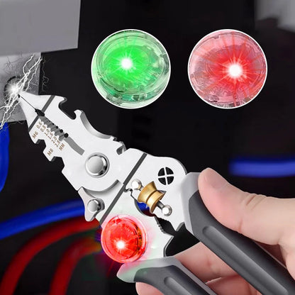 ⚡ 10-in-1 Multi-Functional Wire Stripper Scissors – Cutting, Stripping & Electrical Testing Tool