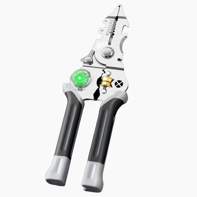 ⚡ 10-in-1 Multi-Functional Wire Stripper Scissors – Cutting, Stripping & Electrical Testing Tool