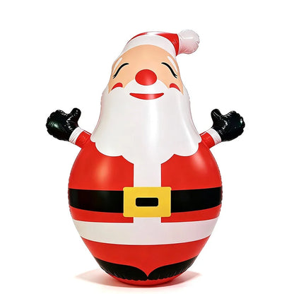 🎅 150CM Light-Up Inflatable Santa Tumbler – LED Christmas Outdoor Decoration 🎄✨
