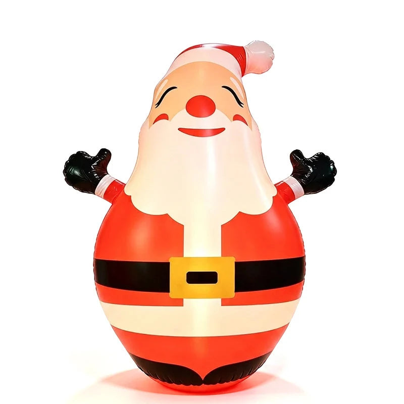 🎅 150CM Light-Up Inflatable Santa Tumbler – LED Christmas Outdoor Decoration 🎄✨