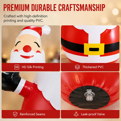 🎅 150CM Light-Up Inflatable Santa Tumbler – LED Christmas Outdoor Decoration 🎄✨