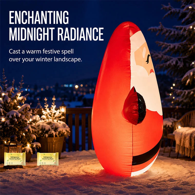 🎅 150CM Light-Up Inflatable Santa Tumbler – LED Christmas Outdoor Decoration 🎄✨