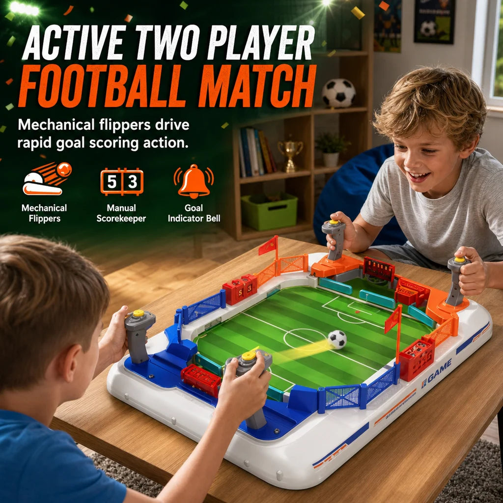 ⚽ 2-Player Tabletop Soccer Battle Game – Fast-Paced Family Fun