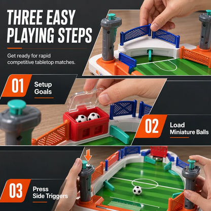 ⚽ 2-Player Tabletop Soccer Battle Game – Fast-Paced Family Fun