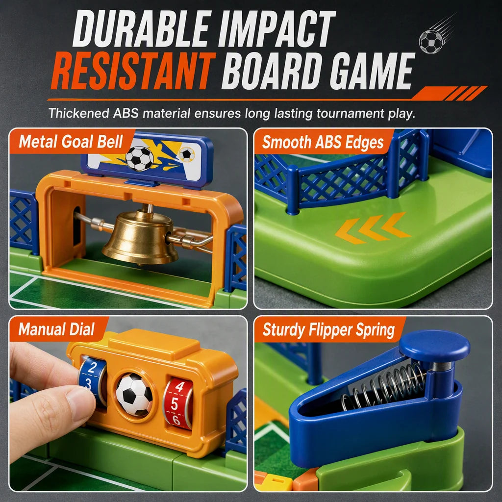 ⚽ 2-Player Tabletop Soccer Battle Game – Fast-Paced Family Fun