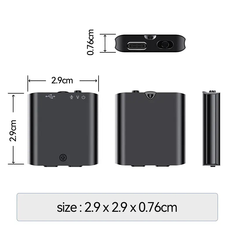 🎙️Mini Magnetic Voice Recorder One-Touch Recording🧲✨