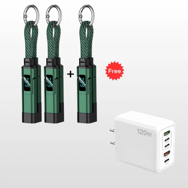 ⏰Limited Time SALE 50% OFF🔥4-in-1 Digital Display Keychain Charging Cable