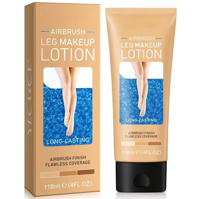 Waterproof Leg and Body Makeup, Long-lasting 24-Hour Coverage for Skin Imperfections Concealer for Veins, Scars, and Tattoos