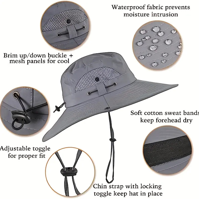 Solar Fan Outdoor Fishing Hat - Sun Protection & Cooling