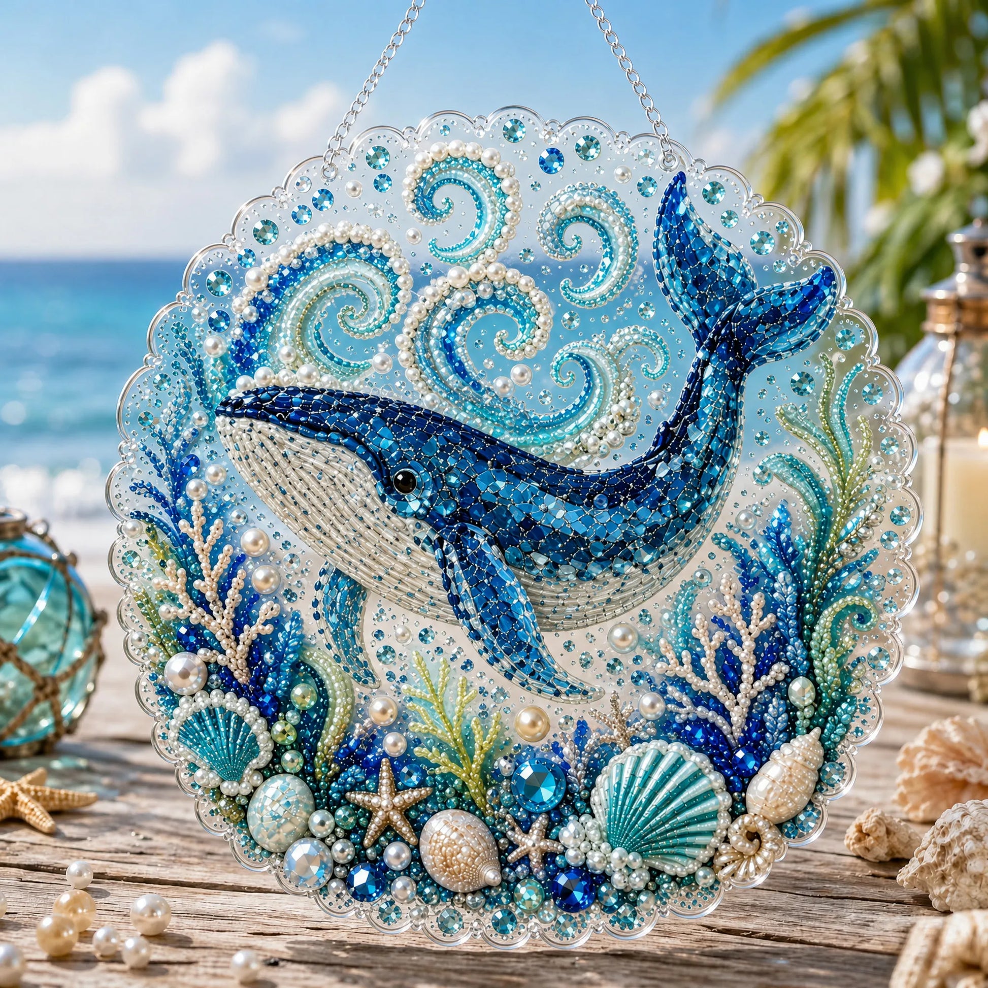 🔥  🌊✨Ocean Pearl Art DIY Hanging Ornament Kit
